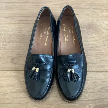 DIEGO BELLINI 디에고 벨리니 가죽 로퍼 태슬 부착 23cm