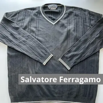 Salvatore Ferragamo 페라가모 V넥 썸머 스웨터