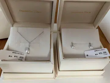 [ 지금만 세일 ] 사만다 티아라 펄 목걸이 & 귀걸이 세트