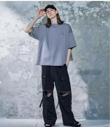 HARE 콜라주 백 프린트 티셔츠