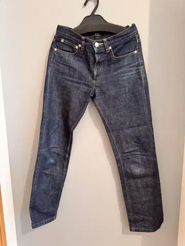 A.P.C. 스키니 데님 다크 블루 25인치
