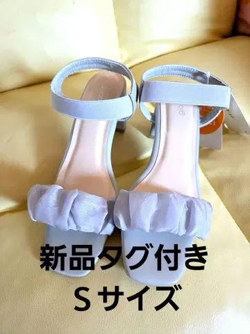 새상품 허니즈 고무 힐 샌들 S 사이즈