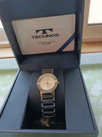 TECHNOS 쿼츠 손목시계 실버