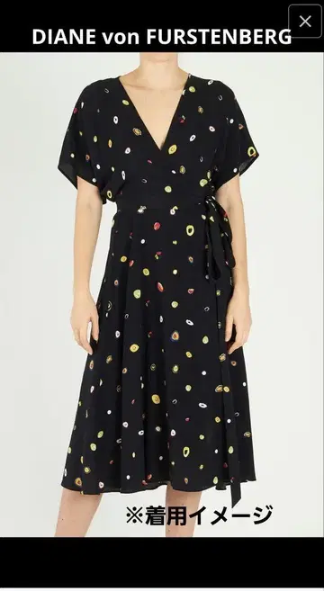 DIANE von FURSTENBERG 프린트 크레이프 원피스