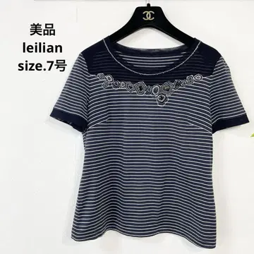 새상품급 leilian 레리안 보더 상의