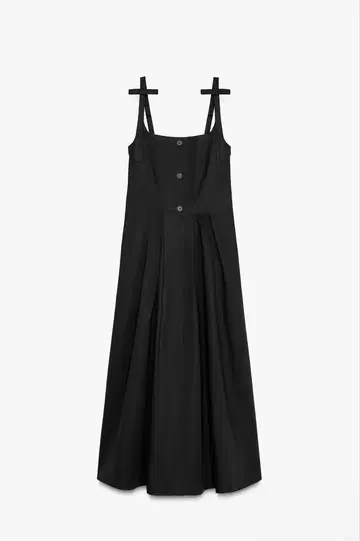 ZARA 자라 플리츠 미디 트렌치코트 원피스