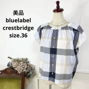 새상품급 bluelabel crestbridge 노바 체크 블라우스