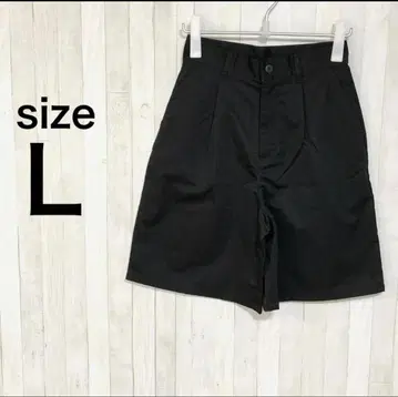 본루씰 여성용 턱 하이웨스트 치노 숏팬츠 L