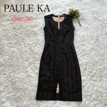 PAULE KA 폴카 민소매 원피스 A라인 36 이소재