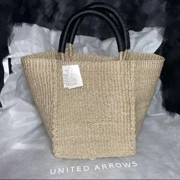 새상품급 UNITED ARROWS UWSC ABACA 스퀘어 토트백
