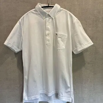 [새상품급] LACOSTE 화이트 피케 셔츠 M 사이즈