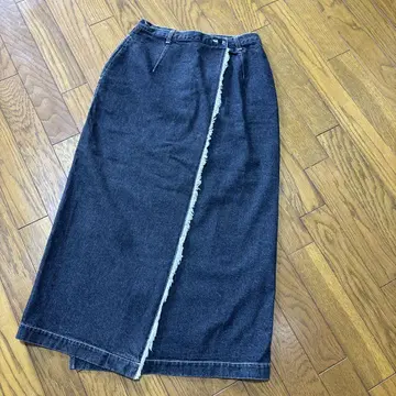 구제 의류 파우더 프린지 데님 스커트 아래 사코 히데키 와이즈 취향