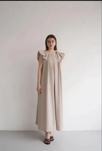 Acka 드레이프 원피스 베이지 1