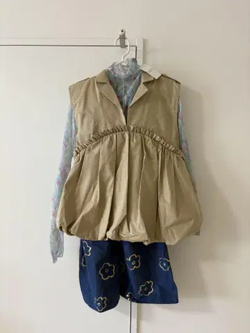POPPY 베스트, 시스루, 팬츠 세트