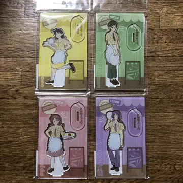 평범한 경음악부 트리 빌리지 콜라보 카페 한정판 아크릴 스탠드 4종