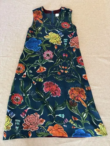 Paul Smith 플라워 프린트 슬리브리스 원피스