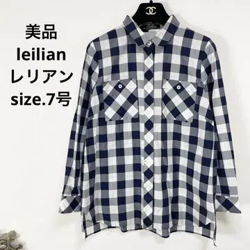 새상품급 leilian 레리안 체크 셔츠