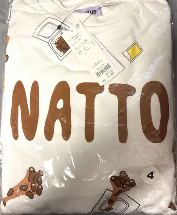 푸뉴즈 사이즈4 NATTO 프린트 트레이너