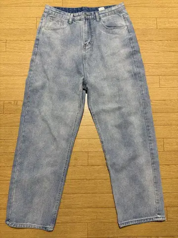 XL 라이트 블루 스트레이트 레그 데님