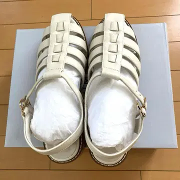HIMIKO 아이보리 구르카 샌들 25cm