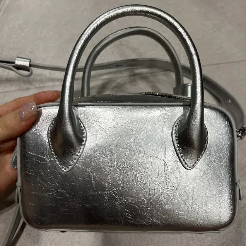 De.meriel Bowling Bag Small Silver on Bunjang Global Site.