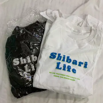 북의 타치시타타 Shibari 긴팔 티셔츠 화이트 블랙 2종 세트