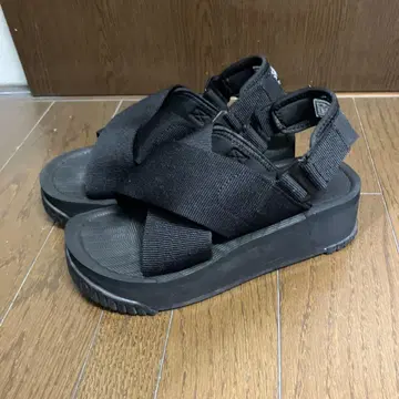 샤카 SHAKA. 블랙 스포츠 샌들 22cm