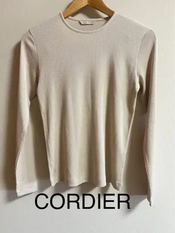 CORDIER 코르디아 베이지 긴팔 티셔츠 40 실크