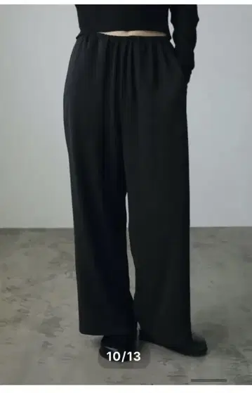 anuke 앤누크 24AW Georgette Pants 38 블랙