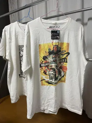 가면라이더 티셔츠 XL 2장 화이트