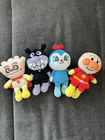 호빵맨 봉제 인형 세트 4개