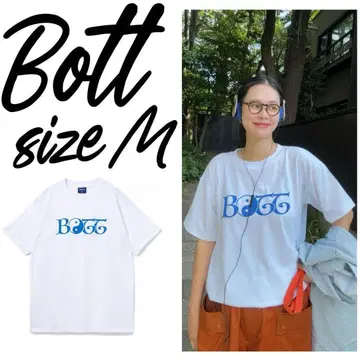 [ 다나카 셴 착용 ] BoTT 2Y Tee 로고 티셔츠 화이트 M