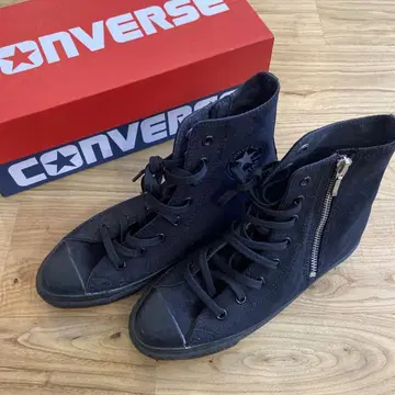 CONVERSE 지퍼 달린 블랙 하이컷 스니커즈