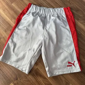 PUMA 숏팬츠 그레이/레드