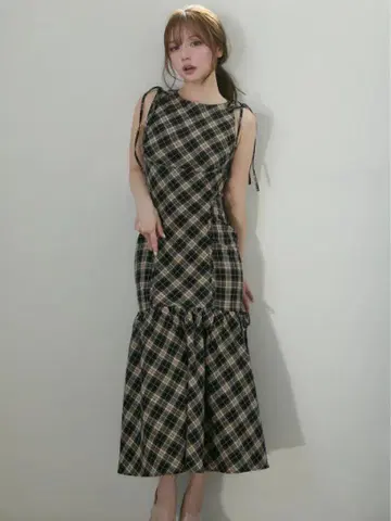 ANDMARY Grenda 리본 롱 드레스
