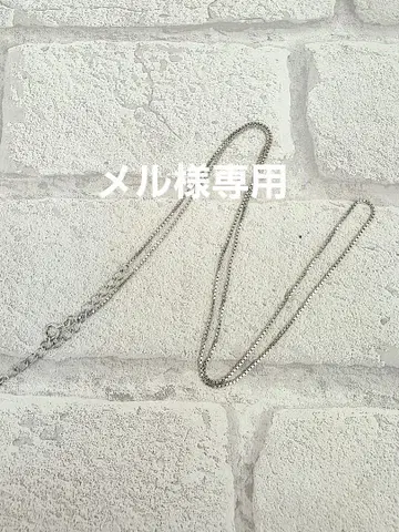 실버 얇은 체인 목걸이