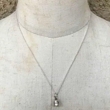 SILVER925 BELL TOP NECKLACE/실버/목걸이