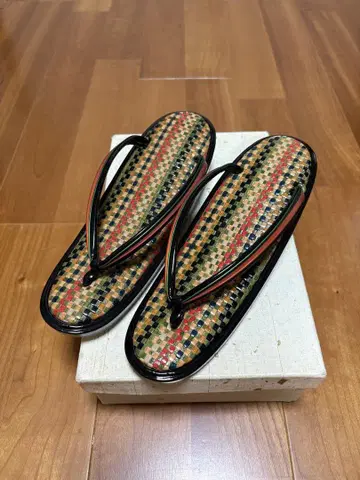 미사용!! 멀티 컬러 가죽 뜨개질 조리
