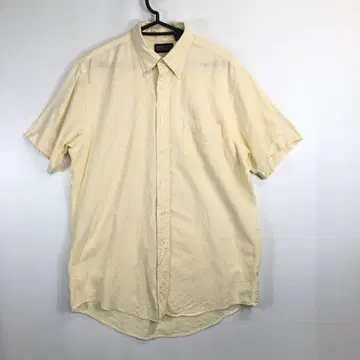 90s USA제 랜즈엔드 반팔 버튼 다운 셔츠 15 1/2 사이즈