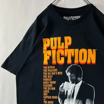 펄프 픽션 무비 티셔츠 타란티노 XL 사이즈 블랙