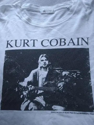 새상품급 XL 커트 코베인 Kurt Cobain 티셔츠 16년 제작