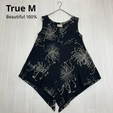 True M 일본풍 변형 슬리브리스 튜닉 원피스 일본제