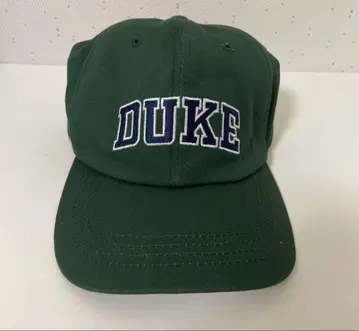 DUKE 그린 컬러 자수 캡