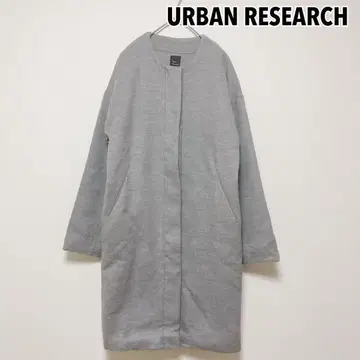 어반 리서치 URBAN RESEARCH 코트 노카라 F 그레이
