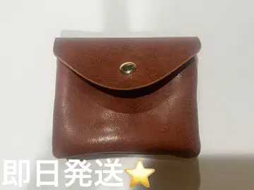 브라운 가죽 코인 케이스