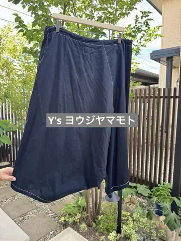 Y's 배기 팬츠 블랙 여성용