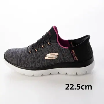 미사용 새상품 22.5cm 스케쳐스 슬립인 블랙