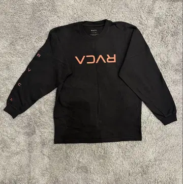 RVCA 블랙 오버 롱 티셔츠 S 사이즈