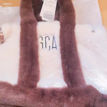 GOOD GRIEF! GCA EMB FAUX FUR TOTE BAG