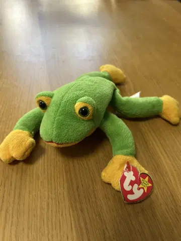 BEANIE BABY Ty (초기 레어) 개구리 봉제 인형